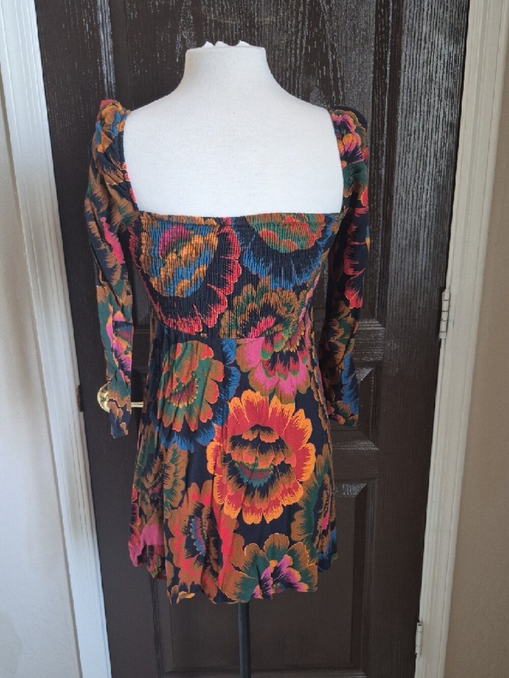 FARM Rio Multicolor Floral Square-Neck Dress - Picture 5 of 7